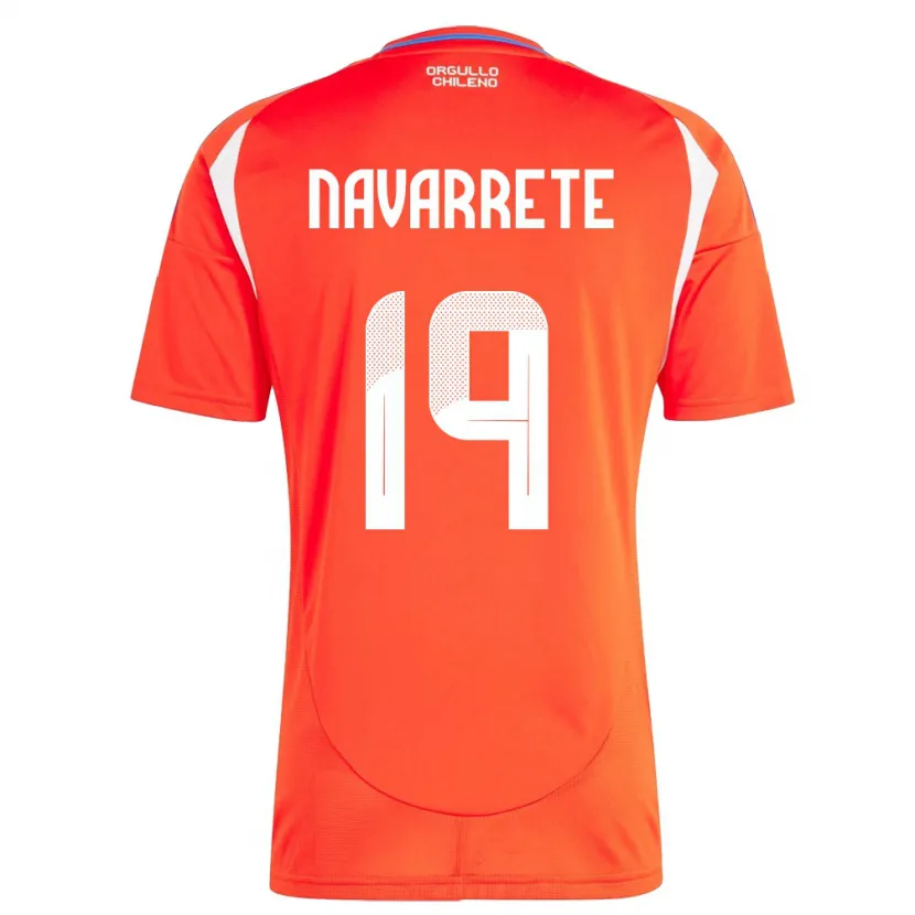 Danxen Herren Chile Valentina Navarrete #19 Rot Heimtrikot Trikot 24-26 T-Shirt Schweiz