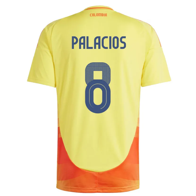 Danxen Herren Kolumbien Brahian Palacios #8 Gelb Heimtrikot Trikot 24-26 T-Shirt Schweiz
