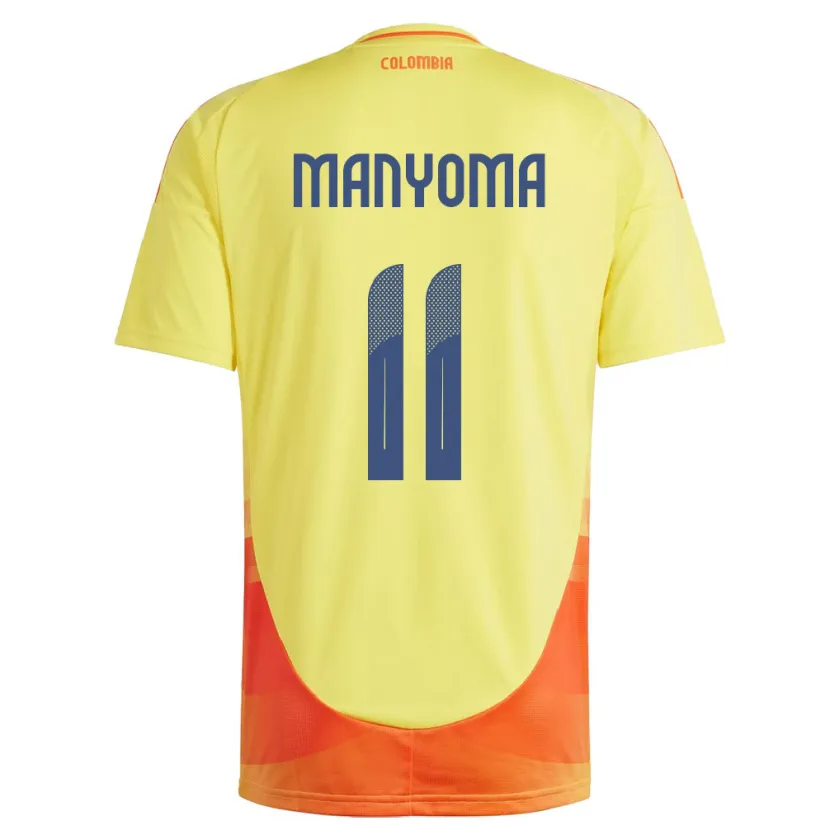 Danxen Herren Kolumbien Alexis Manyoma #11 Gelb Heimtrikot Trikot 24-26 T-Shirt Schweiz