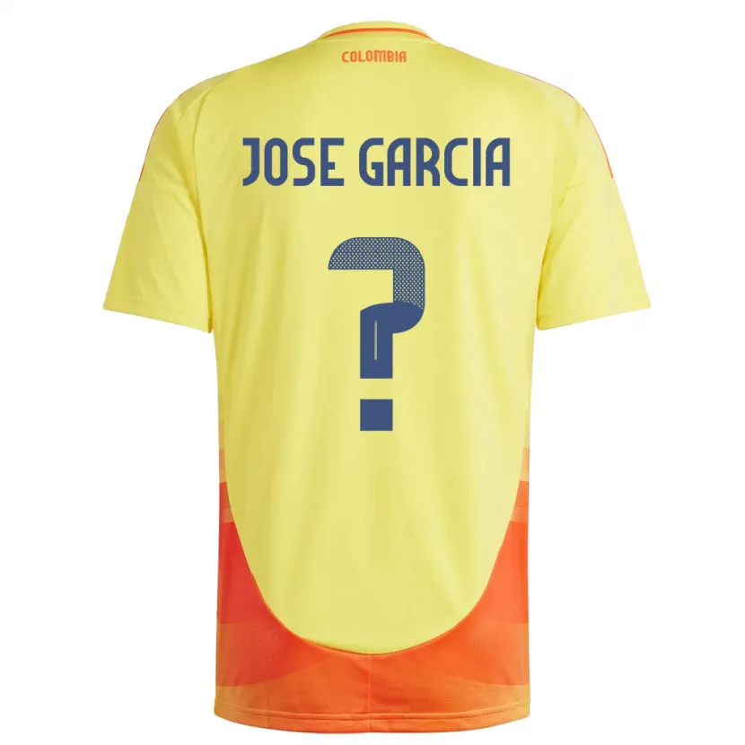 Danxen Herren Kolumbien José García #0 Gelb Heimtrikot Trikot 24-26 T-Shirt Schweiz