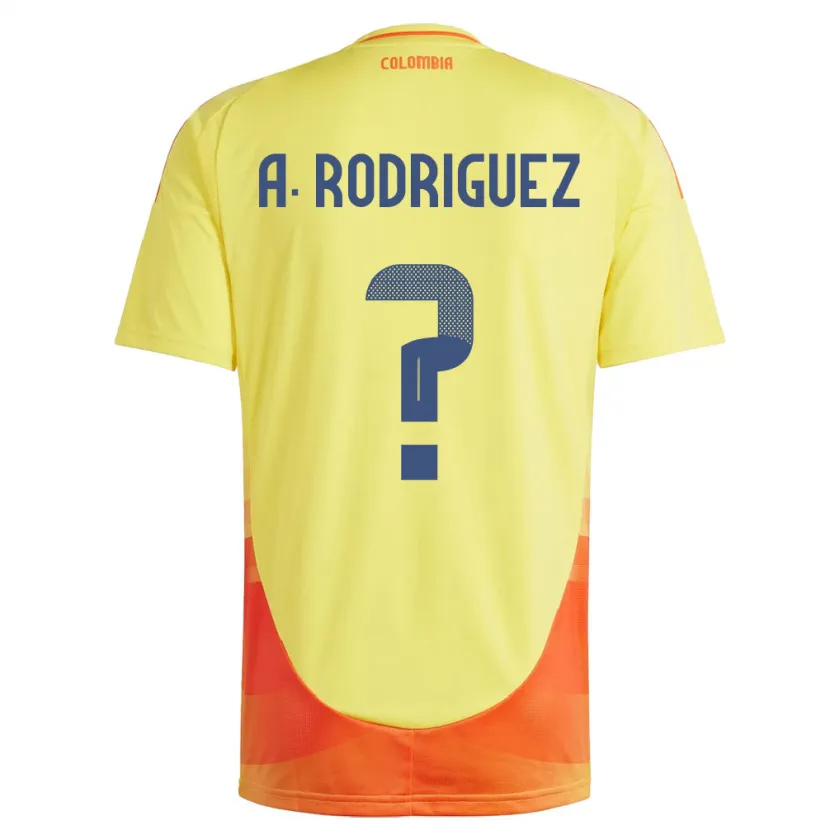 Danxen Herren Kolumbien Andrés Rodríguez #0 Gelb Heimtrikot Trikot 24-26 T-Shirt Schweiz