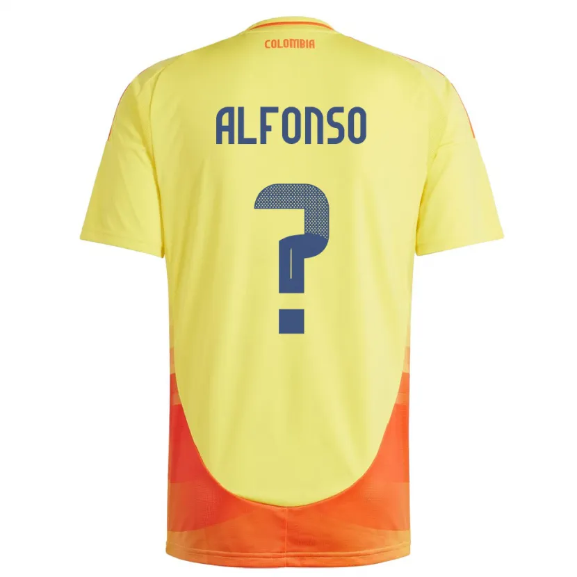 Danxen Herren Kolumbien Andrés Alfonso #0 Gelb Heimtrikot Trikot 24-26 T-Shirt Schweiz