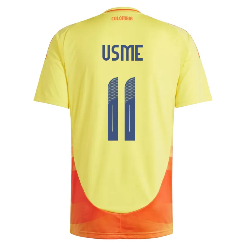 Danxen Herren Kolumbien Catalina Usme #11 Gelb Heimtrikot Trikot 24-26 T-Shirt Schweiz