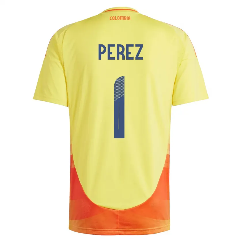 Danxen Herren Kolumbien Catalina Pérez #1 Gelb Heimtrikot Trikot 24-26 T-Shirt Schweiz