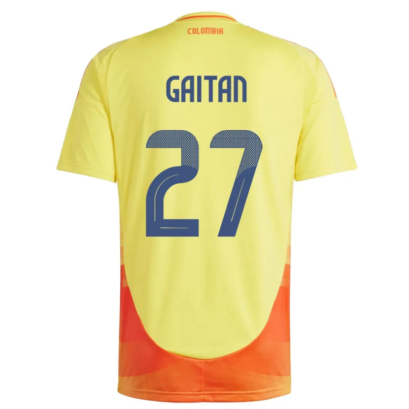 Danxen Herren Kolumbien Natalia Gaitán #27 Gelb Heimtrikot Trikot 24-26 T-Shirt Schweiz
