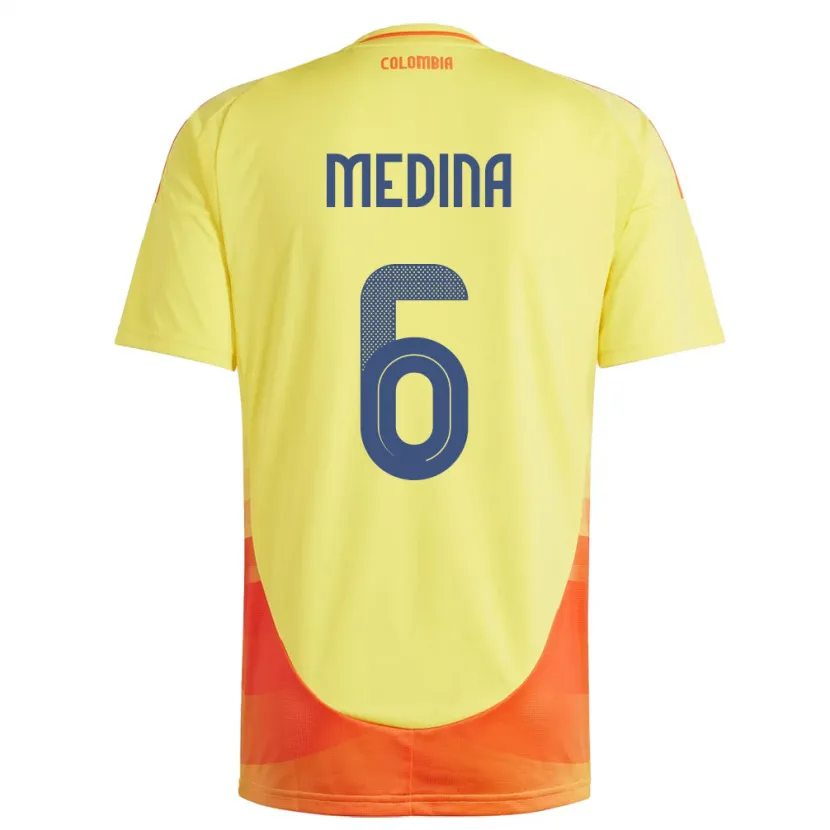 Danxen Herren Kolumbien Paula Medina #6 Gelb Heimtrikot Trikot 24-26 T-Shirt Schweiz