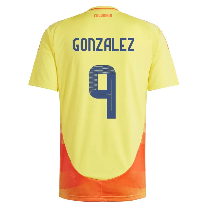 Danxen Herren Kolumbien Manuela González #9 Gelb Heimtrikot Trikot 24-26 T-Shirt Schweiz