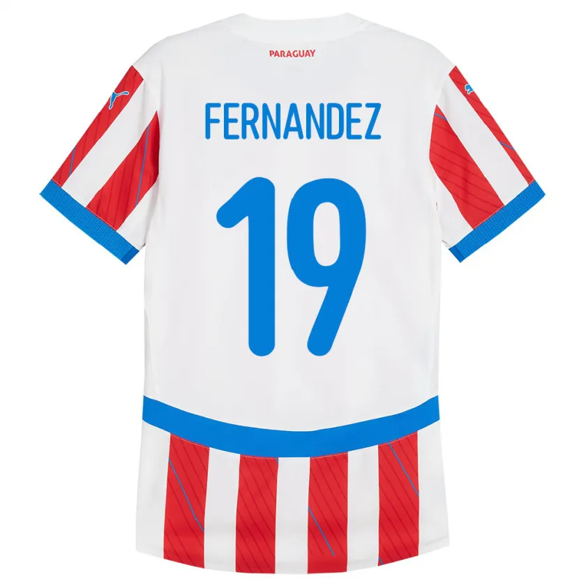 Danxen Herren Paraguay Rebeca Fernández #19 Weiß Rot Heimtrikot Trikot 24-26 T-Shirt Schweiz