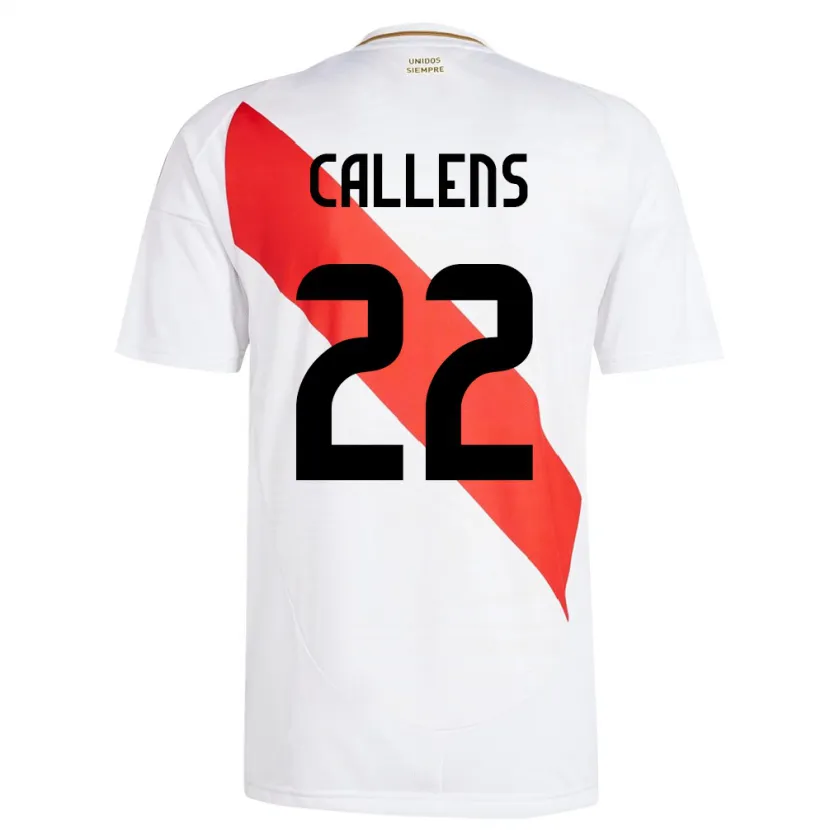 Danxen Herren Peru Alexander Callens #22 Weiß Heimtrikot Trikot 24-26 T-Shirt Schweiz