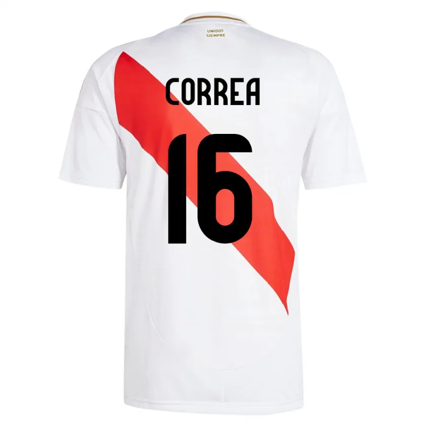 Danxen Herren Peru Eslyn Correa #16 Weiß Heimtrikot Trikot 24-26 T-Shirt Schweiz