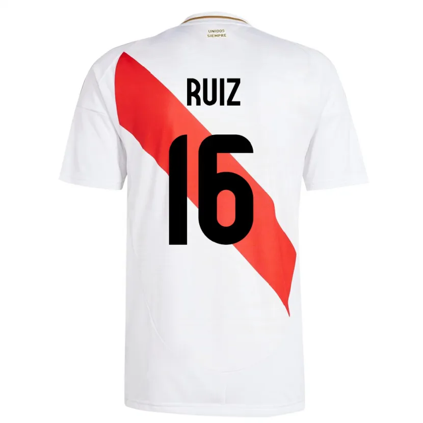 Danxen Herren Peru Birka Ruiz #16 Weiß Heimtrikot Trikot 24-26 T-Shirt Schweiz