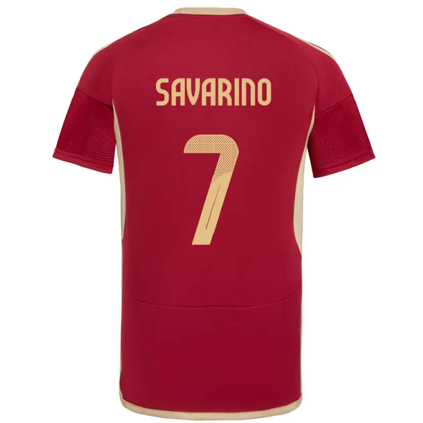 Danxen Herren Venezuela Jefferson Savarino #7 Burgund Heimtrikot Trikot 24-26 T-Shirt Schweiz