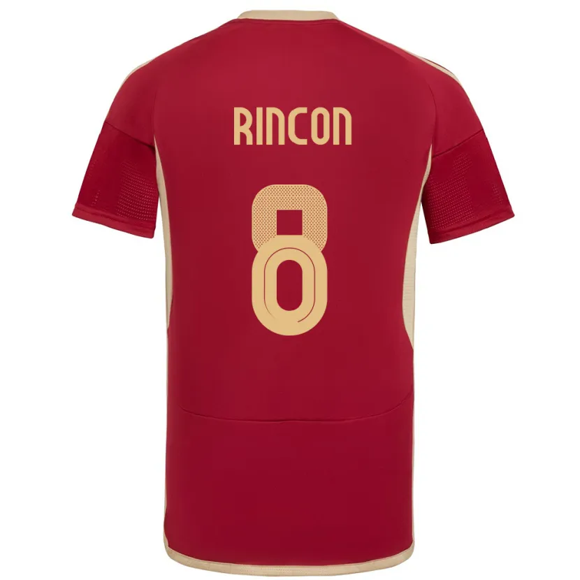Danxen Herren Venezuela Tomás Rincón #8 Burgund Heimtrikot Trikot 24-26 T-Shirt Schweiz