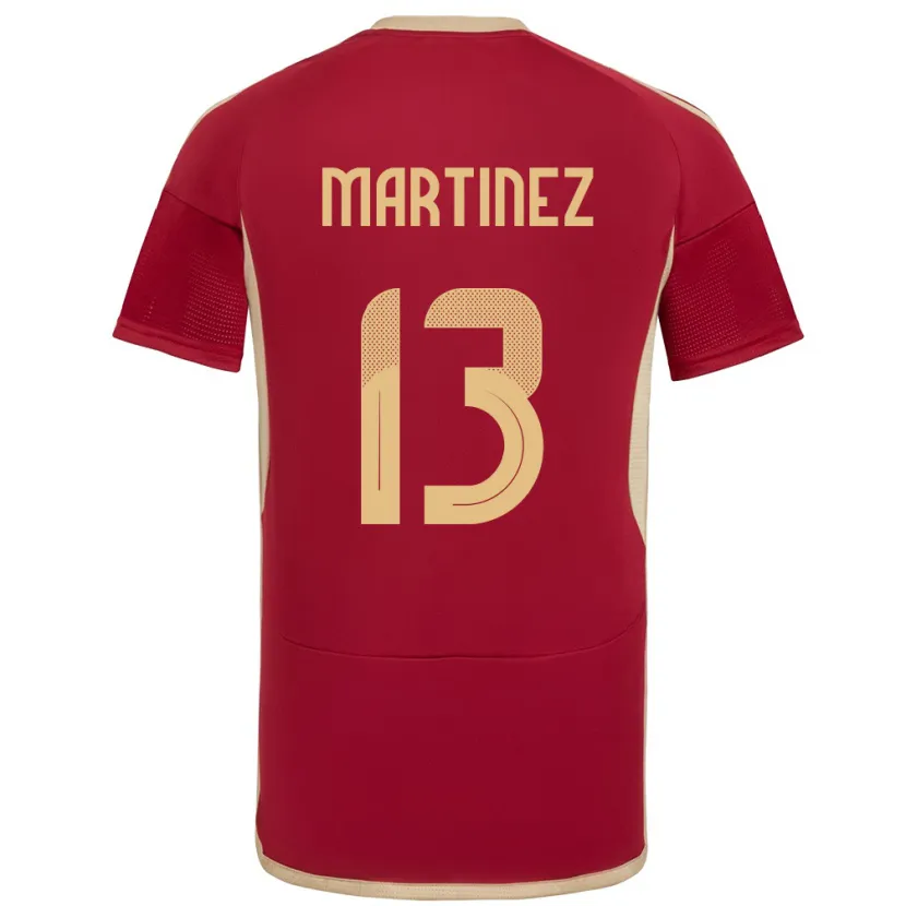 Danxen Herren Venezuela José Martínez #13 Burgund Heimtrikot Trikot 24-26 T-Shirt Schweiz