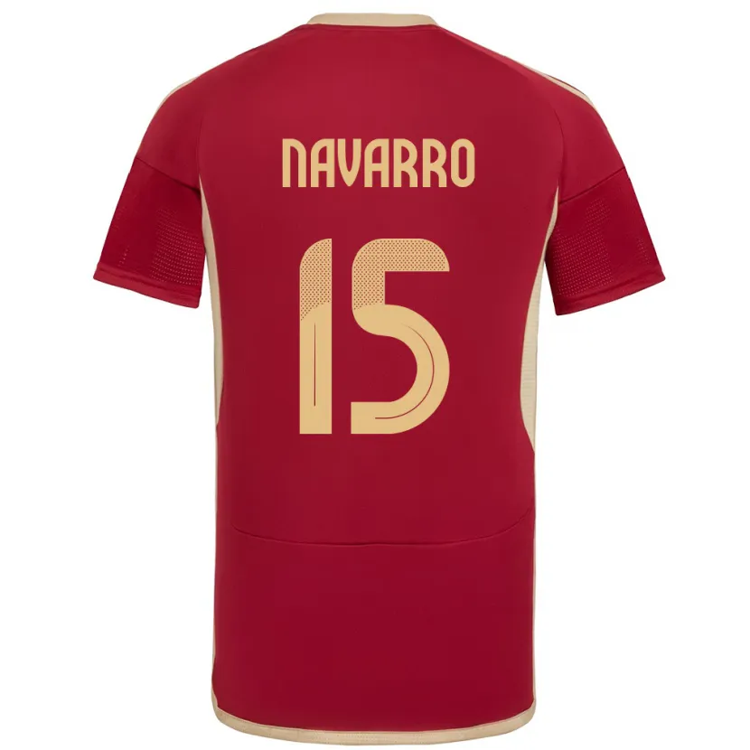 Danxen Herren Venezuela Miguel Navarro #15 Burgund Heimtrikot Trikot 24-26 T-Shirt Schweiz