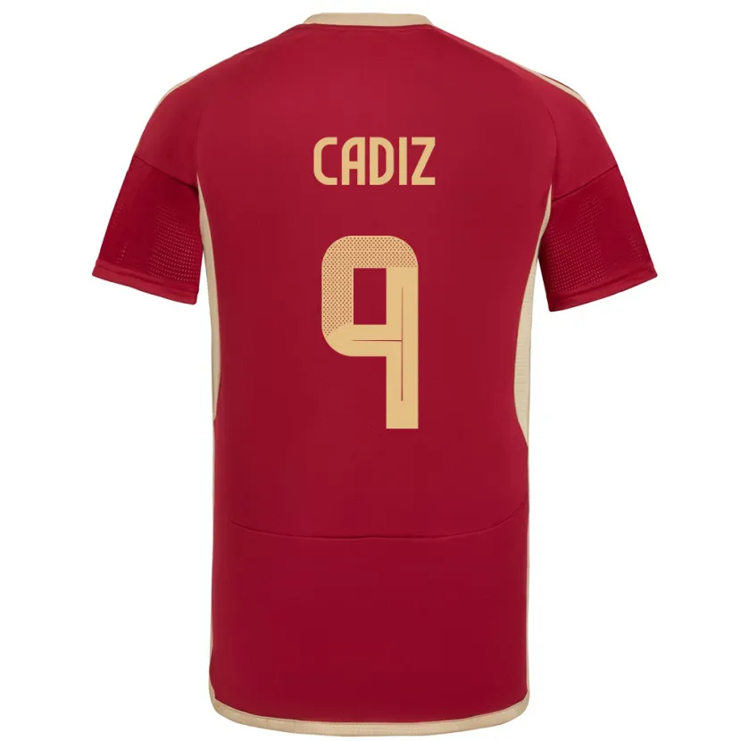 Danxen Herren Venezuela Jhonder Cádiz #9 Burgund Heimtrikot Trikot 24-26 T-Shirt Schweiz