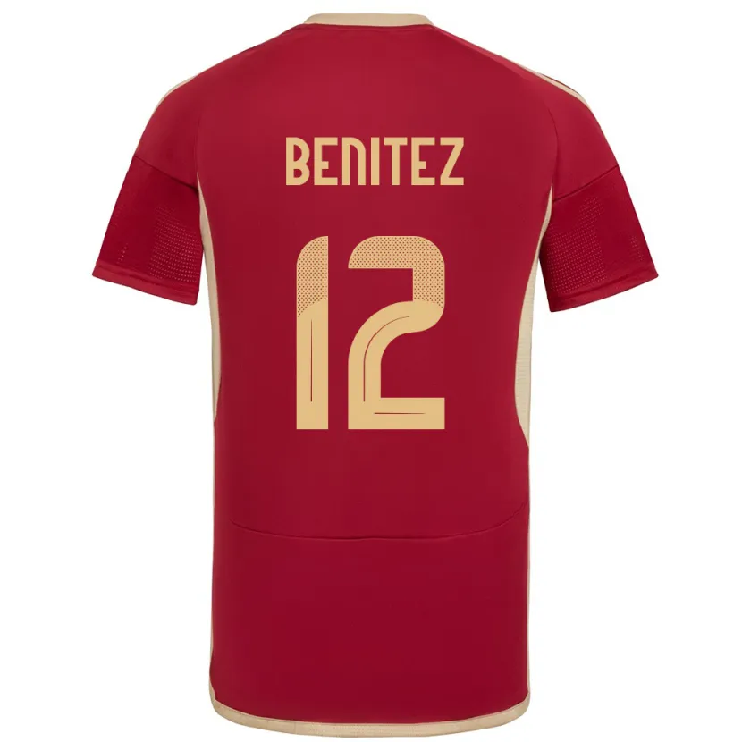 Danxen Herren Venezuela Frankarlos Benítez #12 Burgund Heimtrikot Trikot 24-26 T-Shirt Schweiz