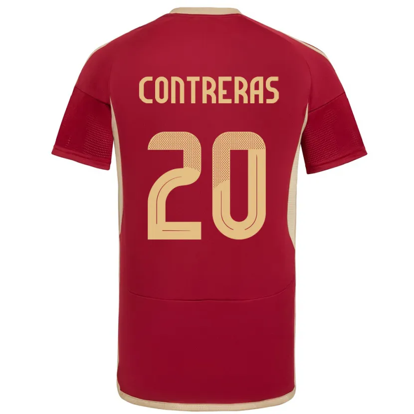 Danxen Herren Venezuela Anderson Contreras #20 Burgund Heimtrikot Trikot 24-26 T-Shirt Schweiz