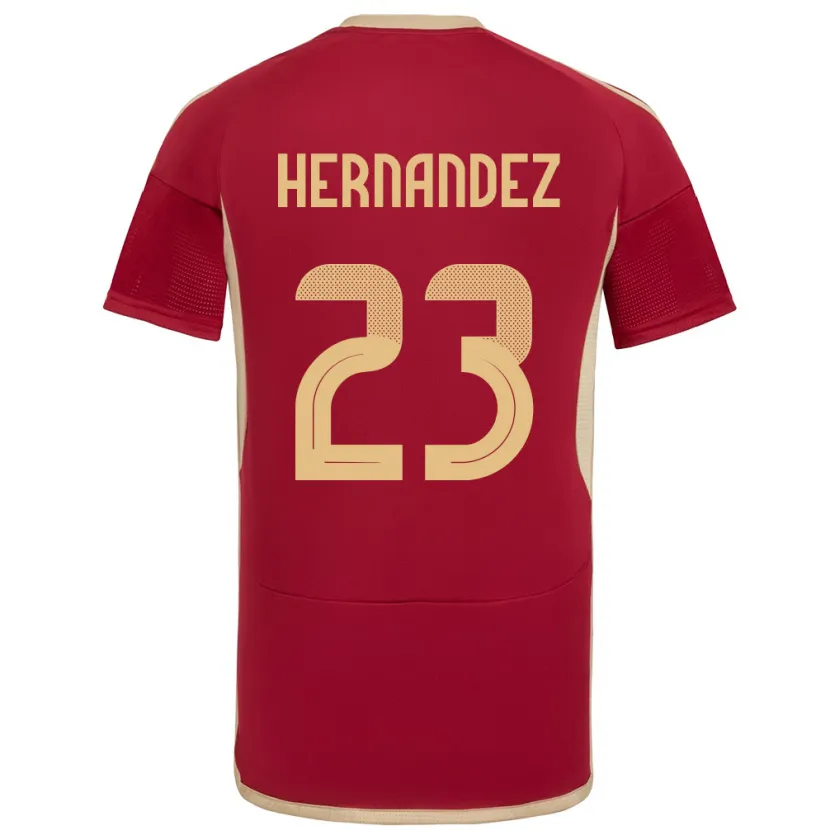 Danxen Herren Venezuela Luifer Hernández #23 Burgund Heimtrikot Trikot 24-26 T-Shirt Schweiz