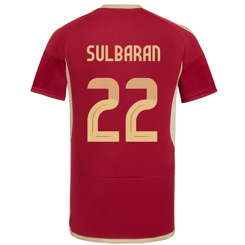 Danxen Herren Venezuela Manuel Sulbarán #22 Burgund Heimtrikot Trikot 24-26 T-Shirt Schweiz