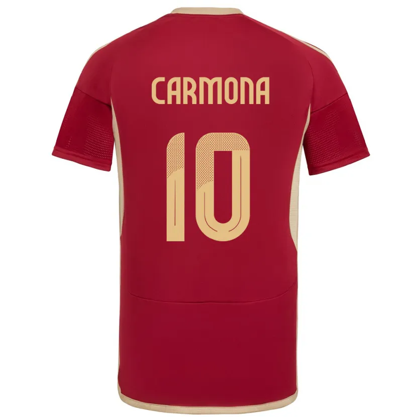 Danxen Herren Venezuela Wikelman Carmona #10 Burgund Heimtrikot Trikot 24-26 T-Shirt Schweiz