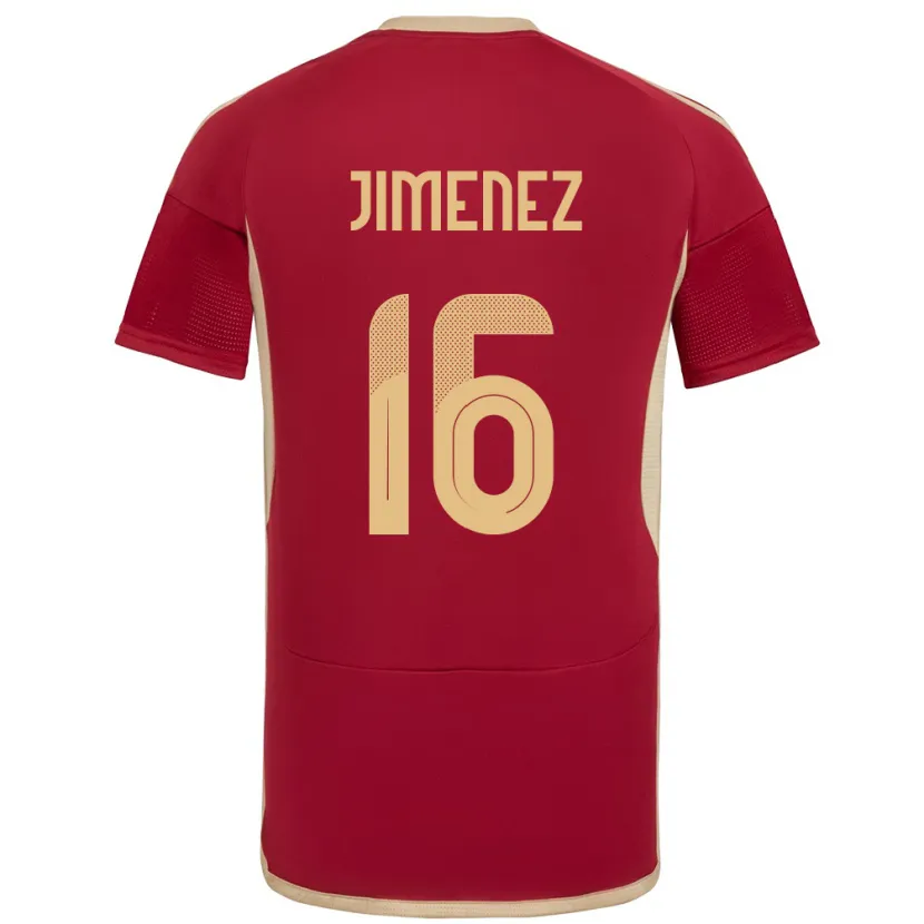 Danxen Herren Venezuela Néstor Jiménez #16 Burgund Heimtrikot Trikot 24-26 T-Shirt Schweiz