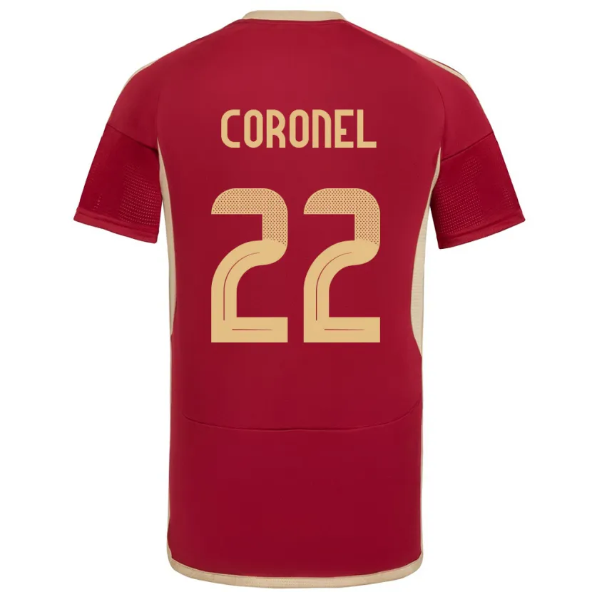 Danxen Herren Venezuela Nohelis Coronel #22 Burgund Heimtrikot Trikot 24-26 T-Shirt Schweiz