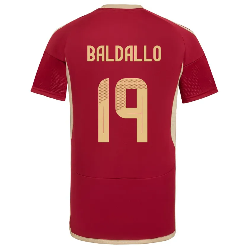 Danxen Herren Venezuela Micheel Baldallo #19 Burgund Heimtrikot Trikot 24-26 T-Shirt Schweiz