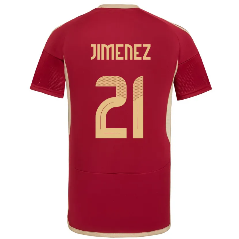 Danxen Herren Venezuela Marianyela Jiménez #21 Burgund Heimtrikot Trikot 24-26 T-Shirt Schweiz