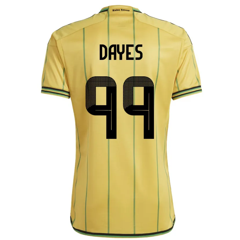 Danxen Herren Jamaika Malikae Dayes #99 Gelb Heimtrikot Trikot 24-26 T-Shirt Schweiz