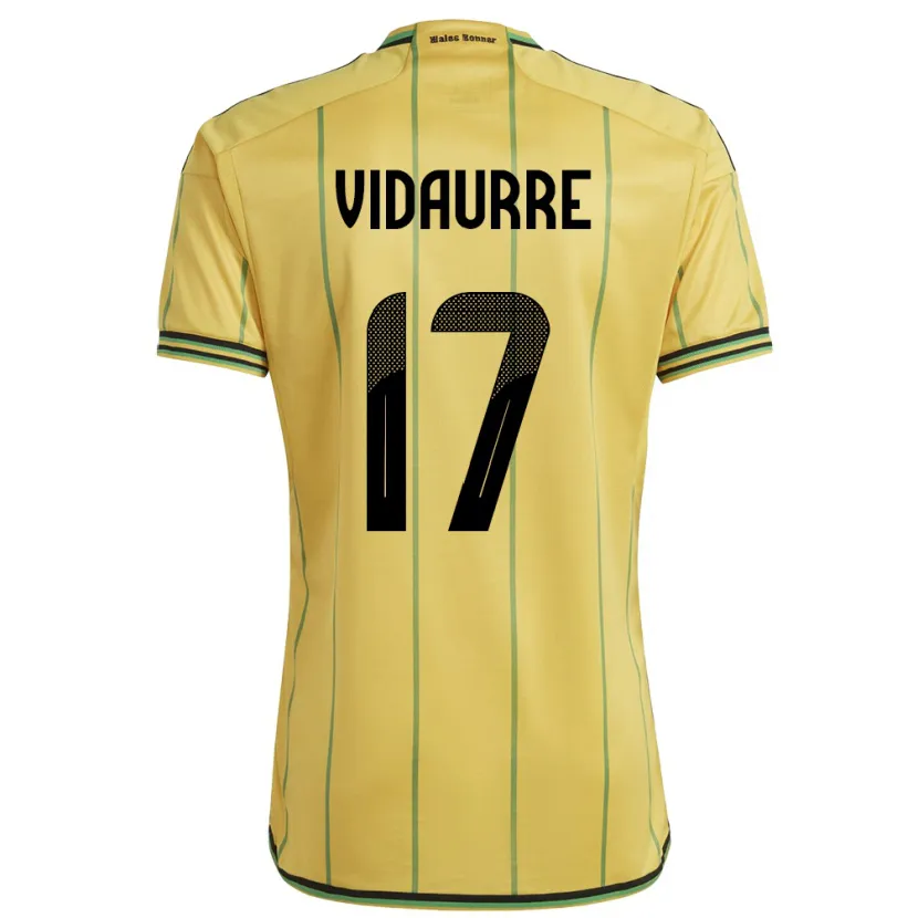 Danxen Herren Jamaika Zoe Vidaurre #17 Gelb Heimtrikot Trikot 24-26 T-Shirt Schweiz