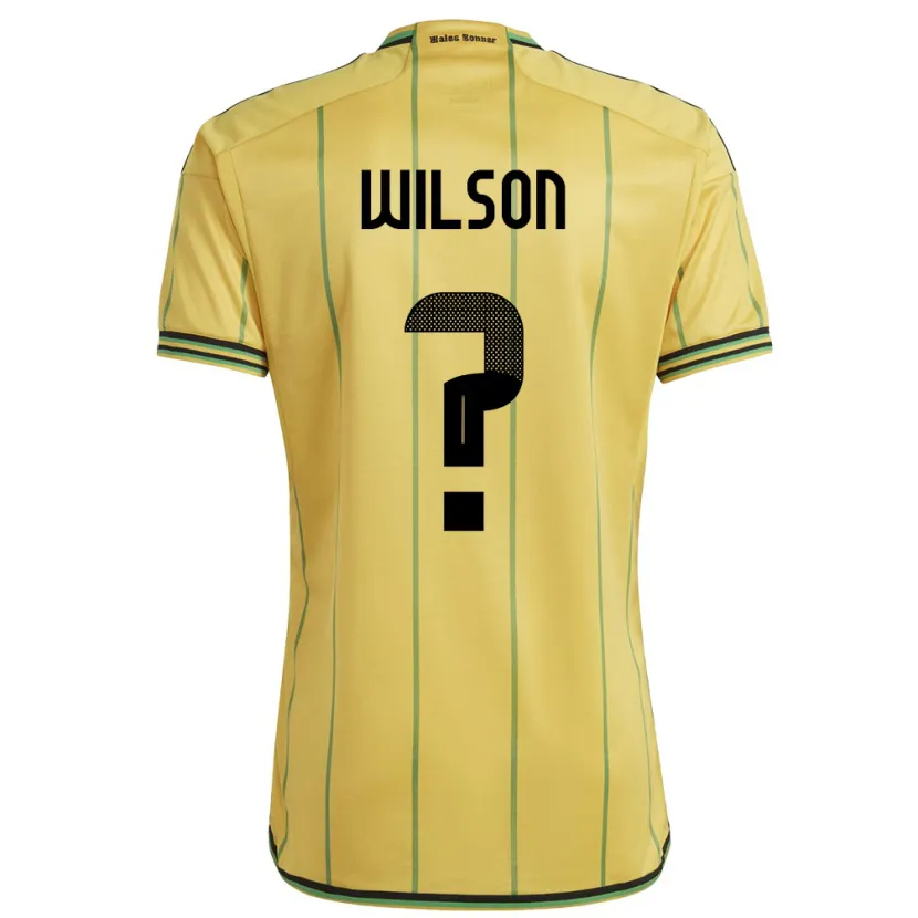 Danxen Herren Jamaika Dannique Wilson #0 Gelb Heimtrikot Trikot 24-26 T-Shirt Schweiz