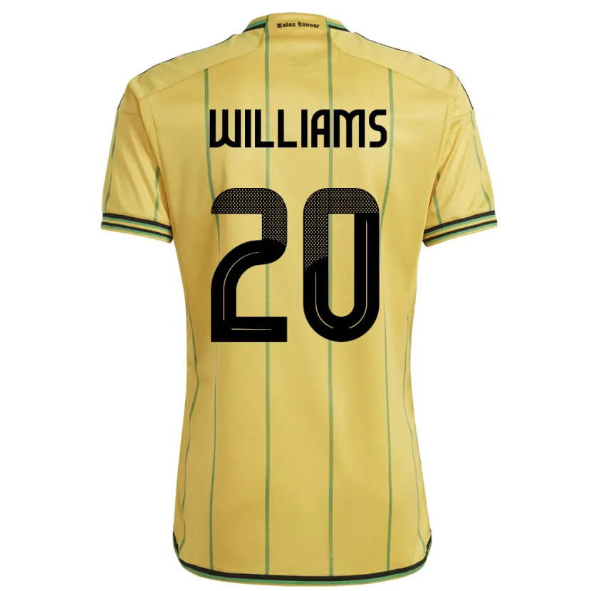 Danxen Herren Jamaika Victoria Williams #20 Gelb Heimtrikot Trikot 24-26 T-Shirt Schweiz