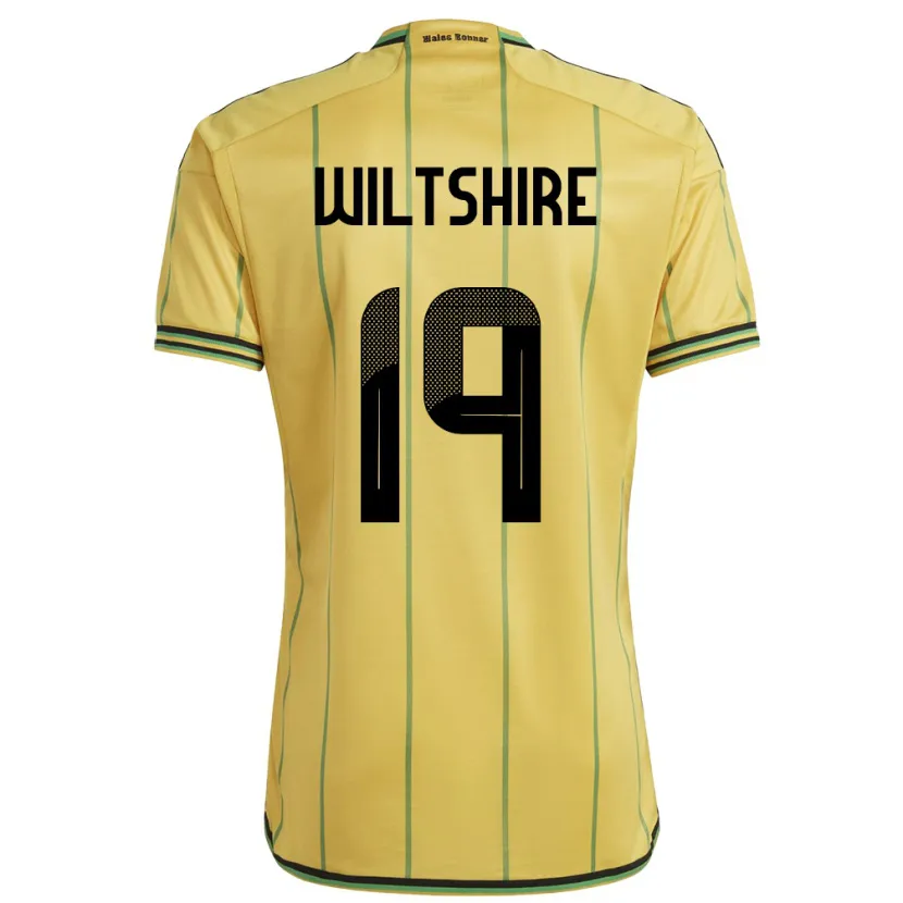Danxen Herren Jamaika Tiernny Wiltshire #19 Gelb Heimtrikot Trikot 24-26 T-Shirt Schweiz