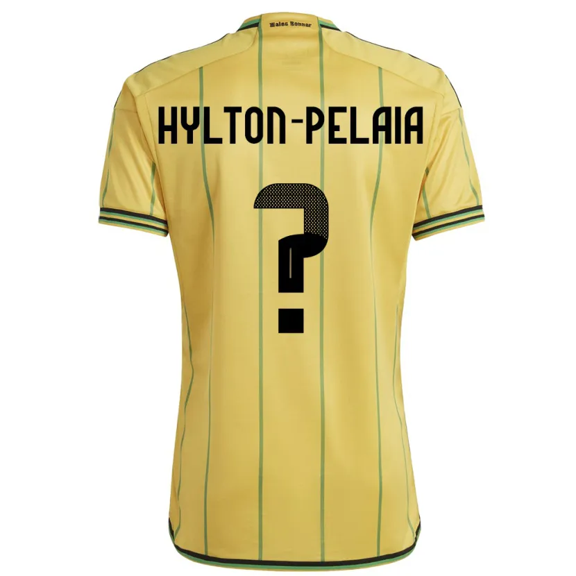 Danxen Herren Jamaika Jayda Hylton-Pelaia #0 Gelb Heimtrikot Trikot 24-26 T-Shirt Schweiz