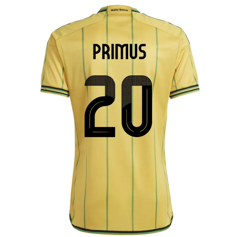 Danxen Herren Jamaika Atlanta Primus #20 Gelb Heimtrikot Trikot 24-26 T-Shirt Schweiz