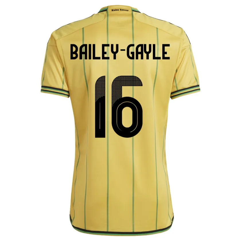 Danxen Herren Jamaika Paige Bailey-Gayle #16 Gelb Heimtrikot Trikot 24-26 T-Shirt Schweiz