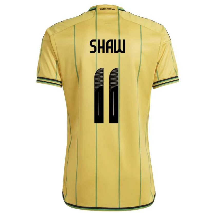 Danxen Herren Jamaika Khadija Shaw #11 Gelb Heimtrikot Trikot 24-26 T-Shirt Schweiz