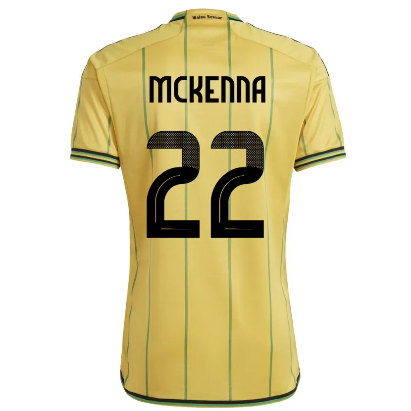 Danxen Herren Jamaika Kayla Mckenna #22 Gelb Heimtrikot Trikot 24-26 T-Shirt Schweiz
