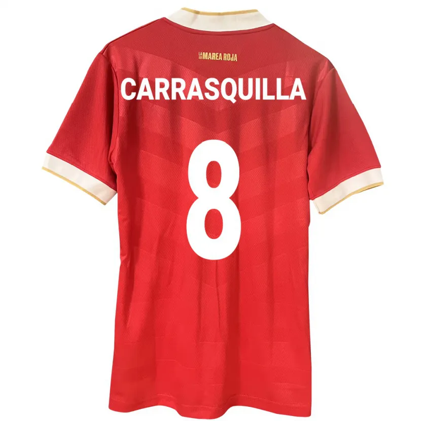 Danxen Herren Panama Adalberto Carrasquilla #8 Rot Heimtrikot Trikot 24-26 T-Shirt Schweiz