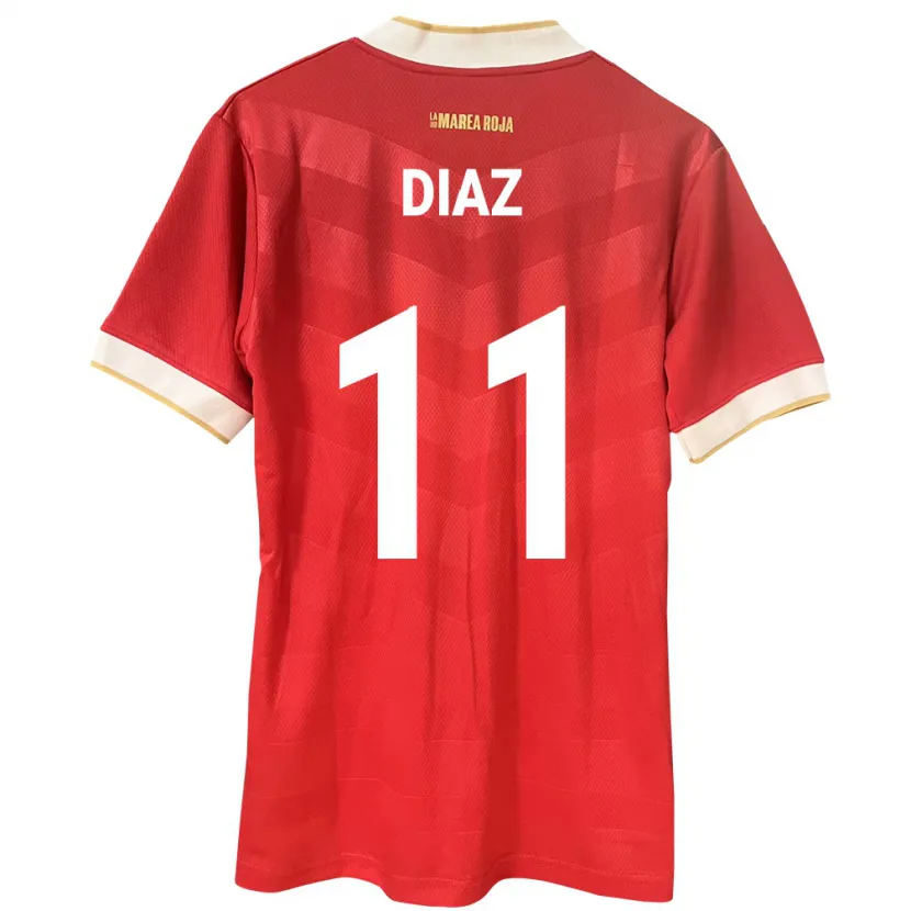 Danxen Herren Panama Ismael Díaz #11 Rot Heimtrikot Trikot 24-26 T-Shirt Schweiz