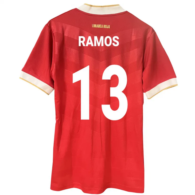 Danxen Herren Panama Jiovany Ramos #13 Rot Heimtrikot Trikot 24-26 T-Shirt Schweiz