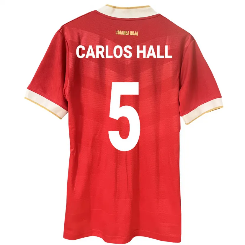 Danxen Herren Panama Juan Carlos Hall #5 Rot Heimtrikot Trikot 24-26 T-Shirt Schweiz