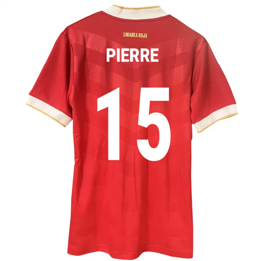 Danxen Herren Panama Joshua Pierre #15 Rot Heimtrikot Trikot 24-26 T-Shirt Schweiz