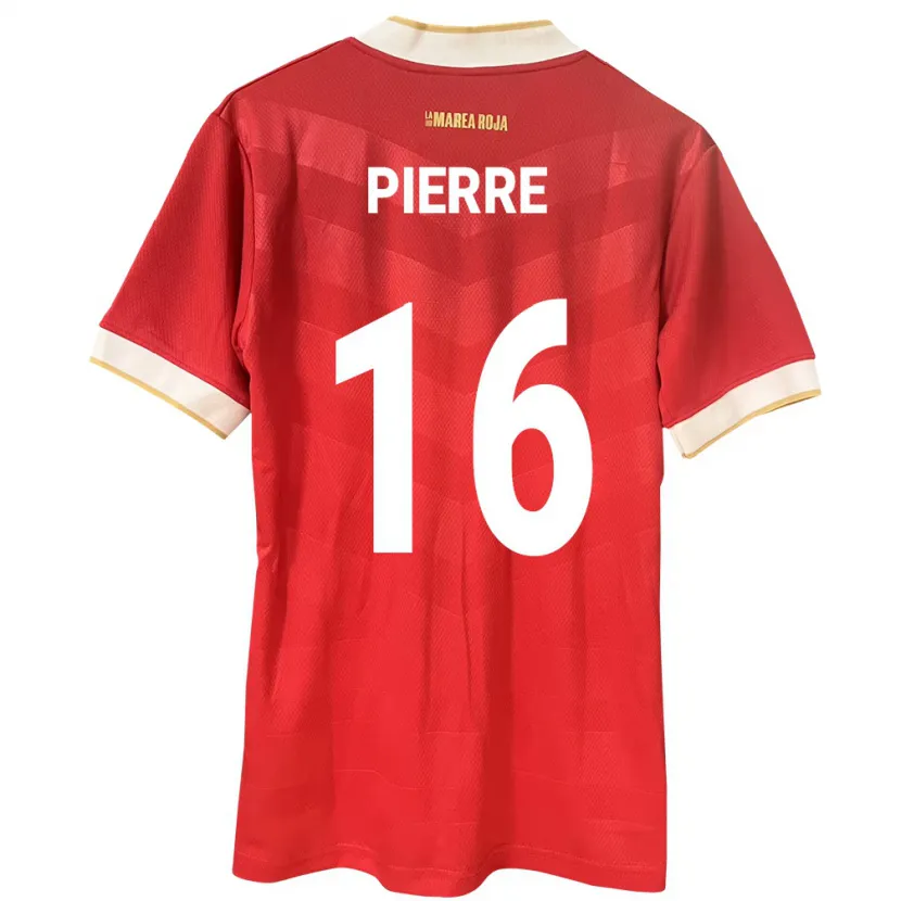Danxen Herren Panama Jael Pierre #16 Rot Heimtrikot Trikot 24-26 T-Shirt Schweiz