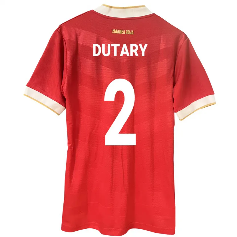 Danxen Herren Panama Claudia Dutary #2 Rot Heimtrikot Trikot 24-26 T-Shirt Schweiz