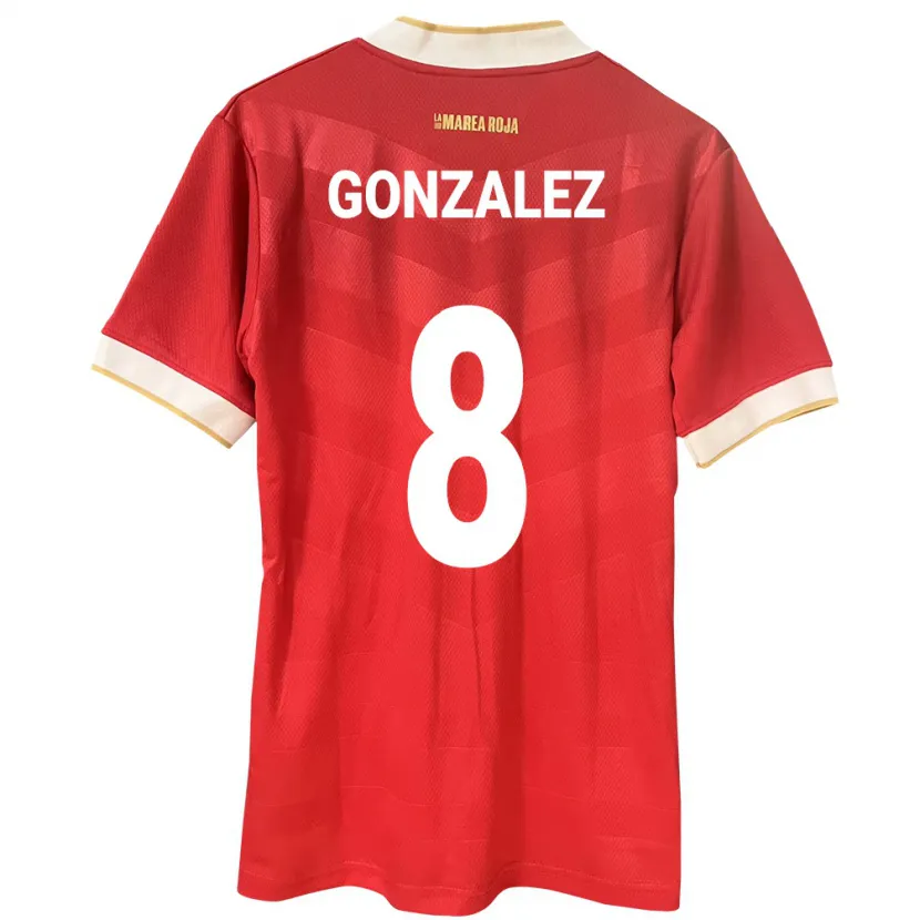 Danxen Herren Panama Schiandra González #8 Rot Heimtrikot Trikot 24-26 T-Shirt Schweiz