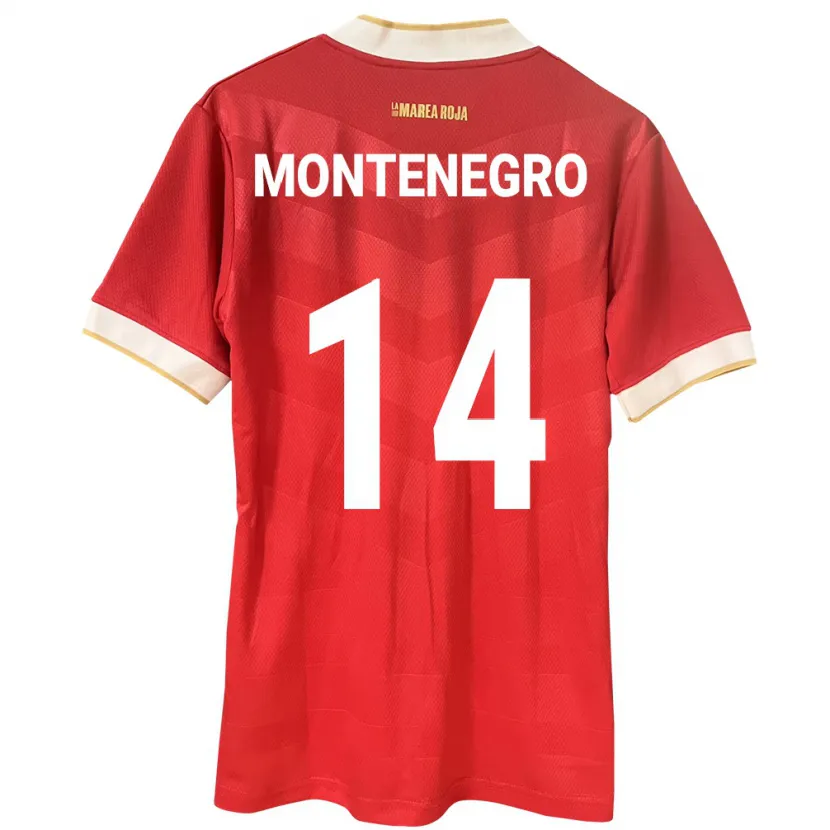 Danxen Herren Panama Carmen Montenegro #14 Rot Heimtrikot Trikot 24-26 T-Shirt Schweiz