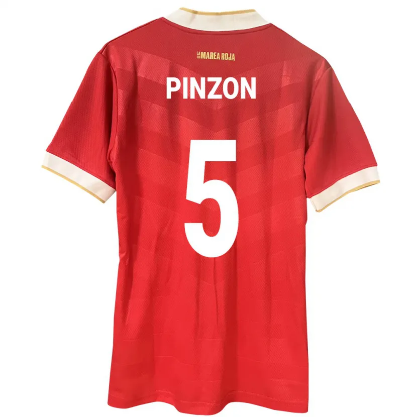 Danxen Herren Panama Yomira Pinzón #5 Rot Heimtrikot Trikot 24-26 T-Shirt Schweiz