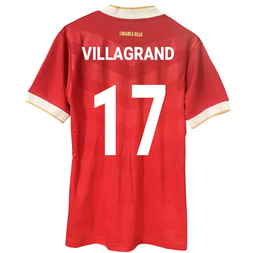 Danxen Herren Panama Gabriela Villagrand #17 Rot Heimtrikot Trikot 24-26 T-Shirt Schweiz